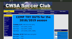 Desktop Screenshot of cwsoccer.org